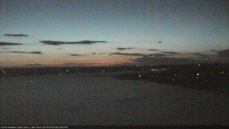 Lake Travis webcam, September 8, 2019 7:25 PM CT