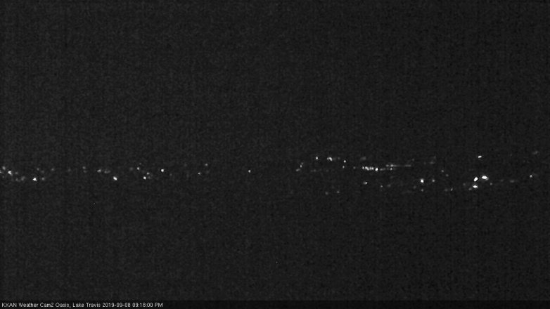 Lake Travis webcam, September 8, 2019 8:20 PM CT