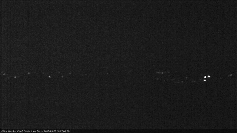 Lake Travis webcam, September 8, 2019 9:30 PM CT