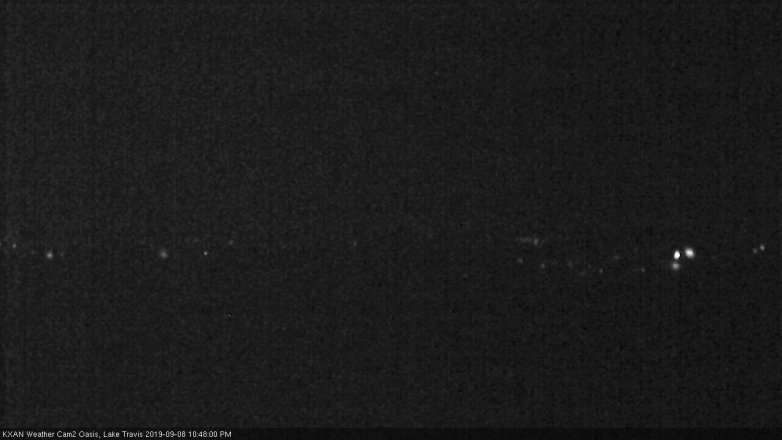 Lake Travis webcam, September 8, 2019 9:50 PM CT