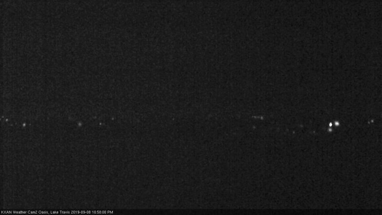 Lake Travis webcam, September 8, 2019 10:00 PM CT