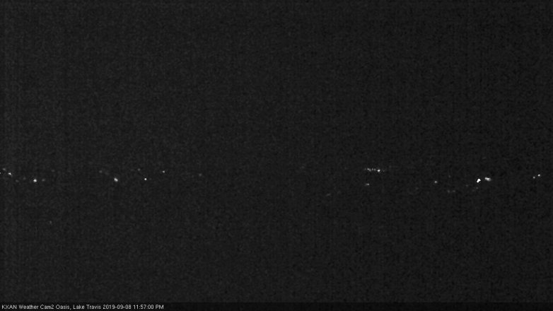 Lake Travis webcam, September 8, 2019 11:00 PM CT