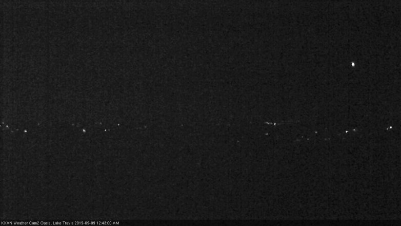Lake Travis webcam, September 8, 2019 11:45 PM CT