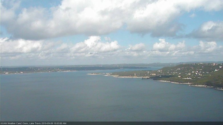 Lake Travis webcam, September 9, 2019 9:05 AM CT