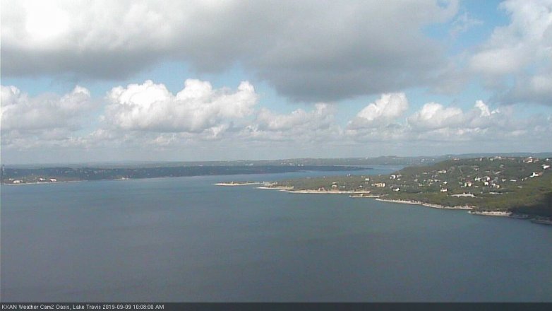 Lake Travis webcam, September 9, 2019 9:10 AM CT