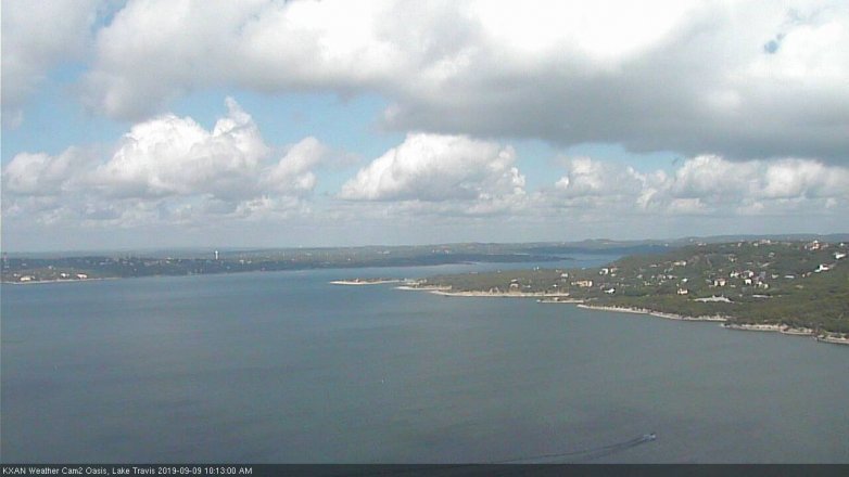 Lake Travis webcam, September 9, 2019 9:15 AM CT