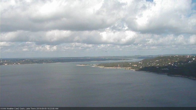 Lake Travis webcam, September 9, 2019 9:25 AM CT