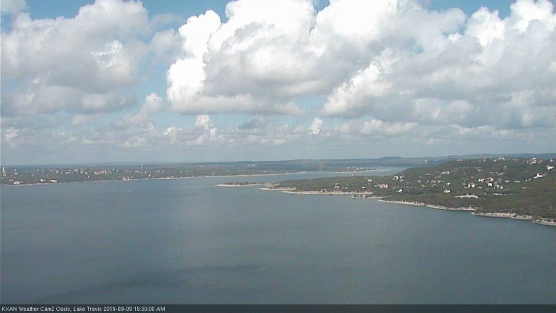 Lake Travis webcam, September 9, 2019 9:35 AM CT
