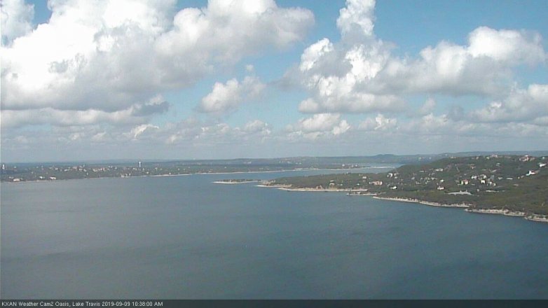 Lake Travis webcam, September 9, 2019 9:40 AM CT