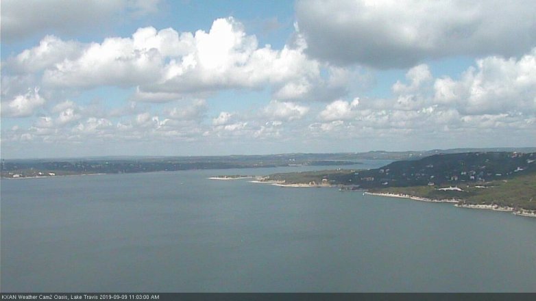 Lake Travis webcam, September 9, 2019 10:05 AM CT