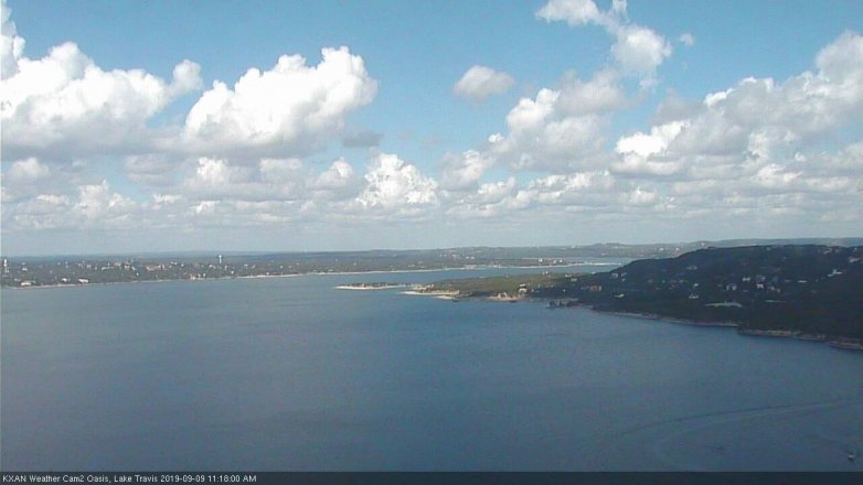 Lake Travis webcam, September 9, 2019 10:20 AM CT