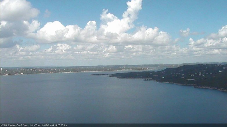 Lake Travis webcam, September 9, 2019 10:30 AM CT