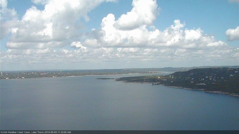 Lake Travis webcam, September 9, 2019 10:35 AM CT