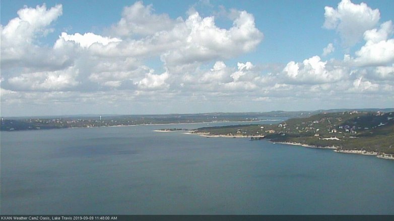 Lake Travis webcam, September 9, 2019 10:50 AM CT