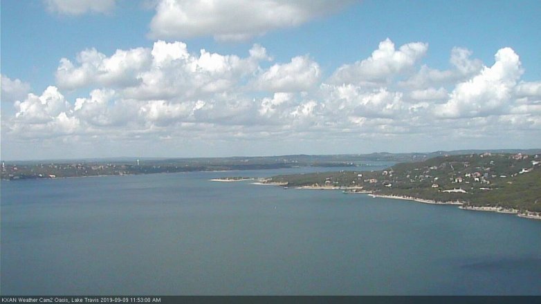 Lake Travis webcam, September 9, 2019 10:55 AM CT