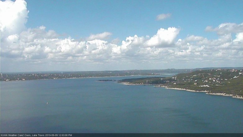 Lake Travis webcam, September 9, 2019 11:05 AM CT