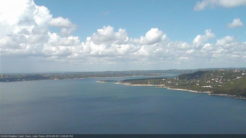 Lake Travis webcam, September 9, 2019 11:10 AM CT