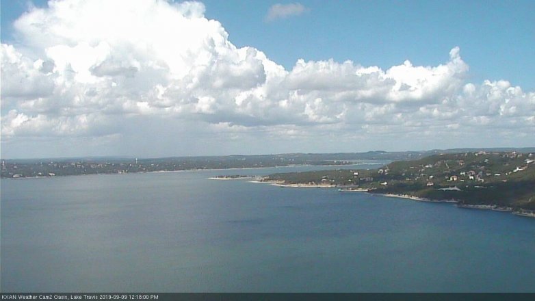 Lake Travis webcam, September 9, 2019 11:20 AM CT