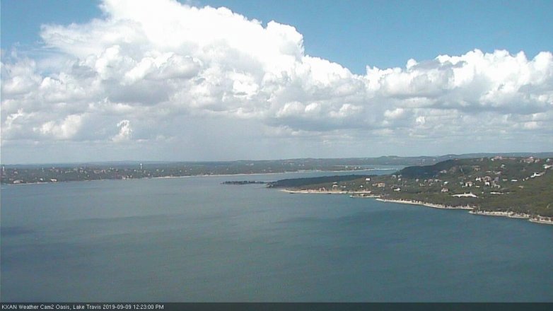Lake Travis webcam, September 9, 2019 11:25 AM CT