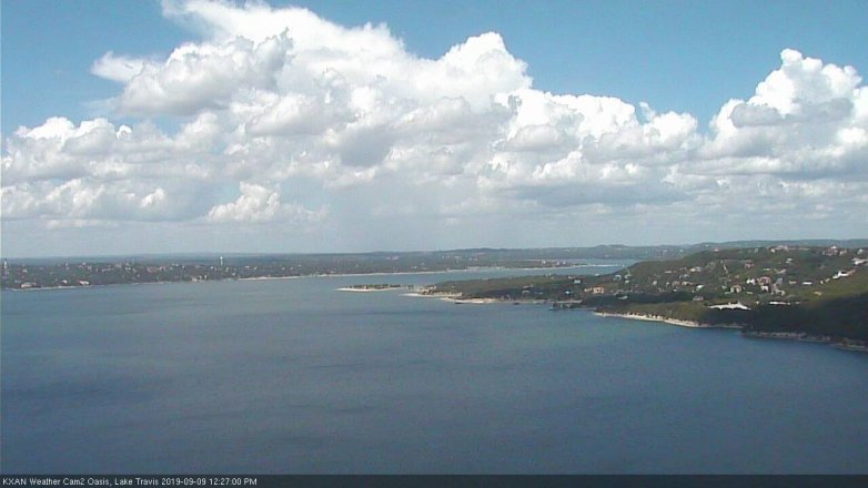 Lake Travis webcam, September 9, 2019 11:30 AM CT