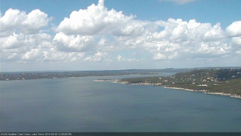 Lake Travis webcam, September 9, 2019 11:40 AM CT