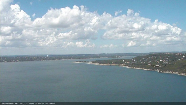Lake Travis webcam, September 9, 2019 11:45 AM CT