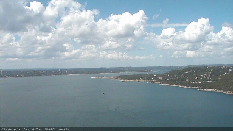 Lake Travis webcam, September 9, 2019 11:50 AM CT