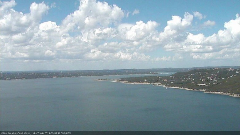 Lake Travis webcam, September 9, 2019 11:55 AM CT