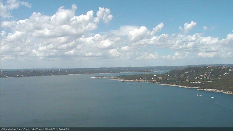 Lake Travis webcam, September 9, 2019 12:00 PM CT