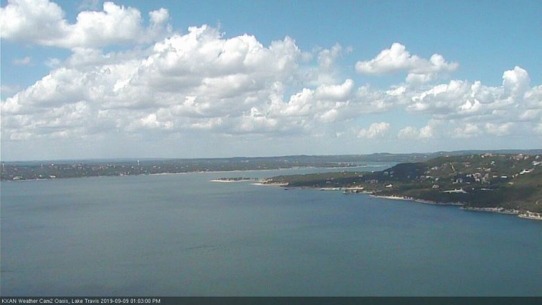 Lake Travis webcam, September 9, 2019 12:05 PM CT