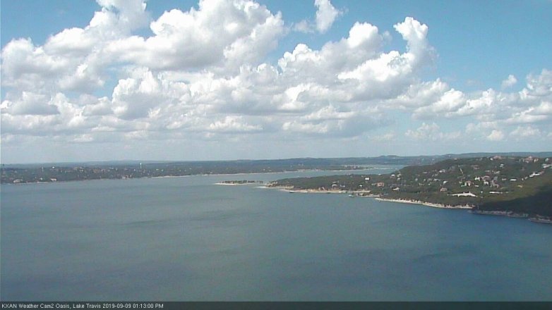 Lake Travis webcam, September 9, 2019 12:15 PM CT