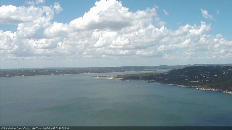 Lake Travis webcam, September 9, 2019 12:20 PM CT