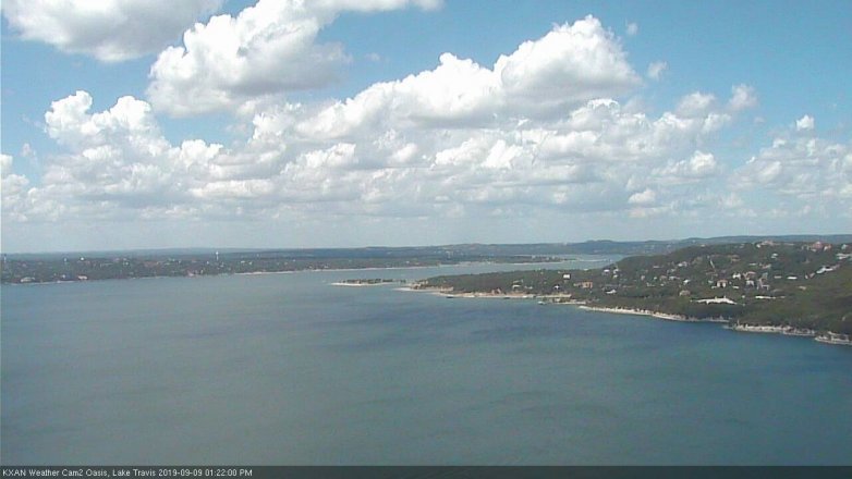Lake Travis webcam, September 9, 2019 12:25 PM CT