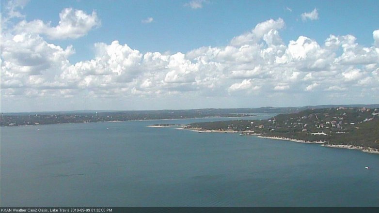 Lake Travis webcam, September 9, 2019 12:35 PM CT