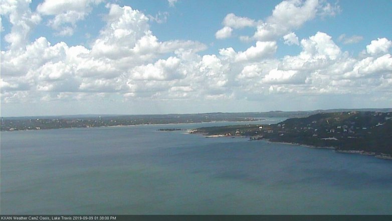 Lake Travis webcam, September 9, 2019 12:40 PM CT