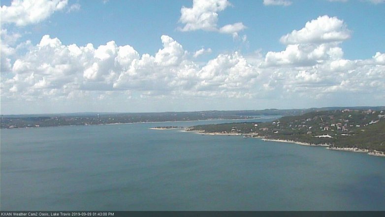 Lake Travis webcam, September 9, 2019 12:45 PM CT