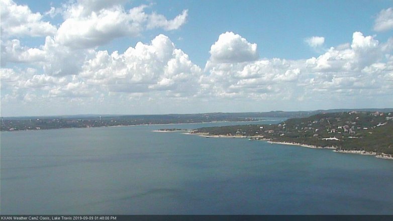 Lake Travis webcam, September 9, 2019 12:50 PM CT