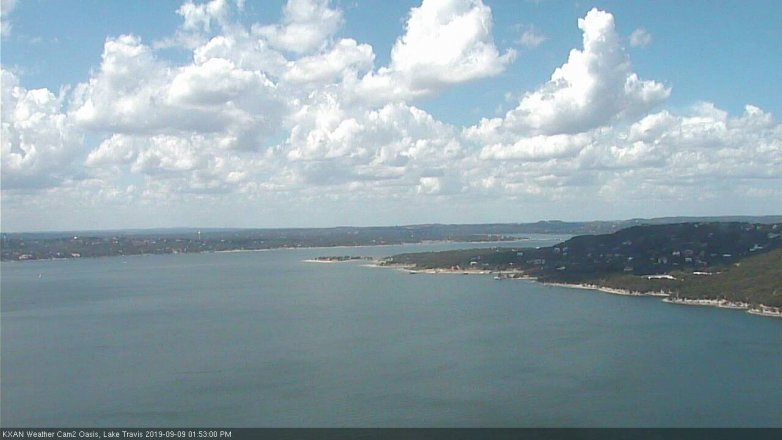 Lake Travis webcam, September 9, 2019 12:55 PM CT
