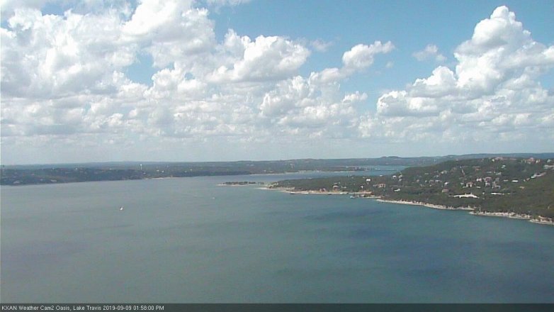 Lake Travis webcam, September 9, 2019 1:00 PM CT