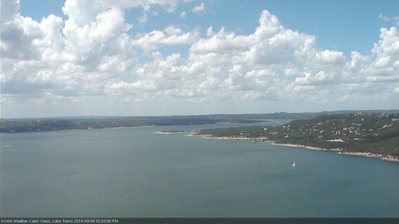 Lake Travis webcam, September 9, 2019 1:05 PM CT
