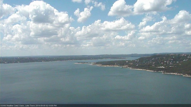 Lake Travis webcam, September 9, 2019 1:20 PM CT