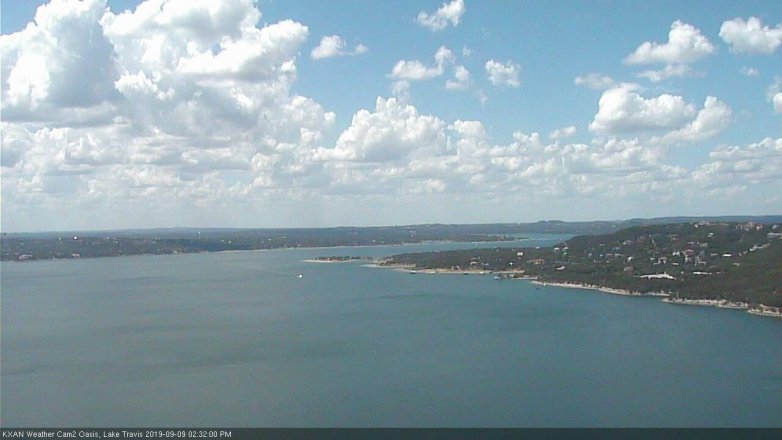 Lake Travis webcam, September 9, 2019 1:35 PM CT