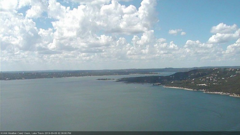 Lake Travis webcam, September 9, 2019 1:40 PM CT