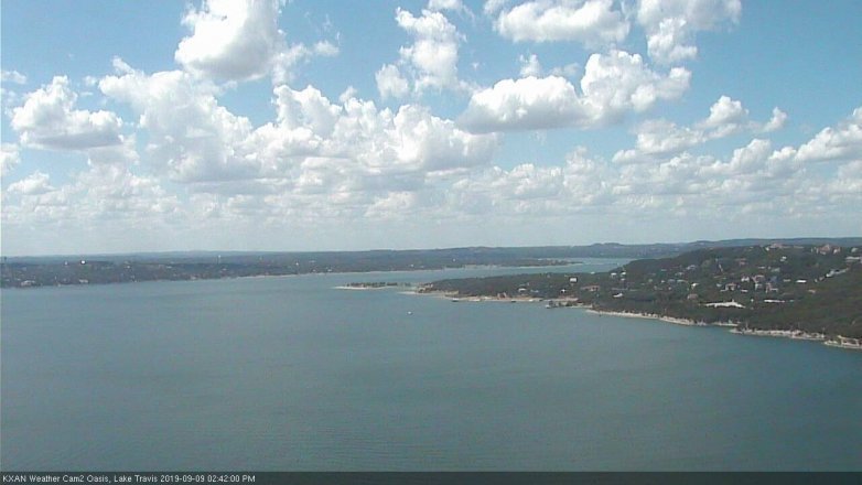 Lake Travis webcam, September 9, 2019 1:45 PM CT
