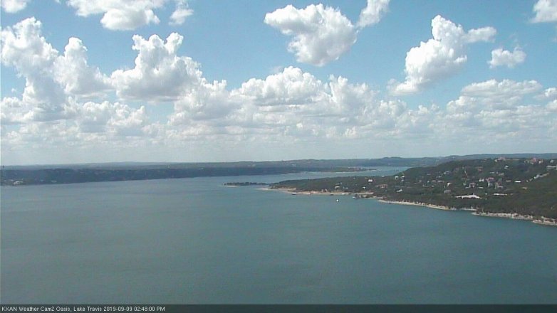Lake Travis webcam, September 9, 2019 1:50 PM CT