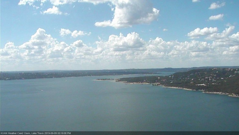 Lake Travis webcam, September 9, 2019 2:20 PM CT