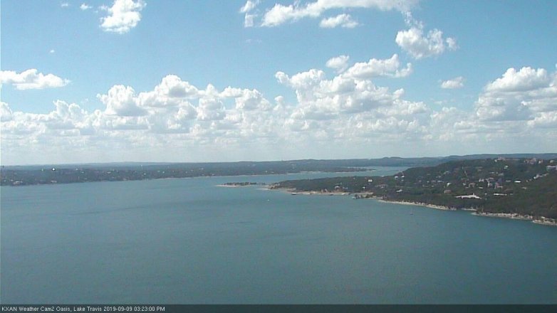 Lake Travis webcam, September 9, 2019 2:25 PM CT