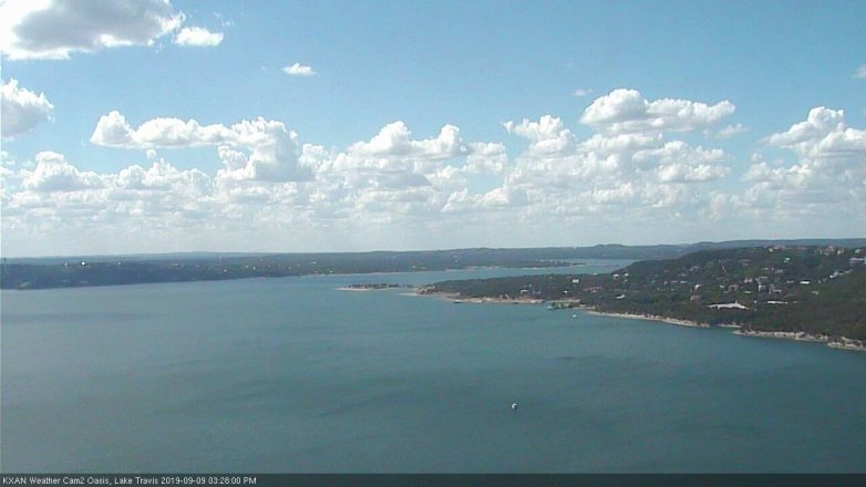 Lake Travis webcam, September 9, 2019 2:30 PM CT