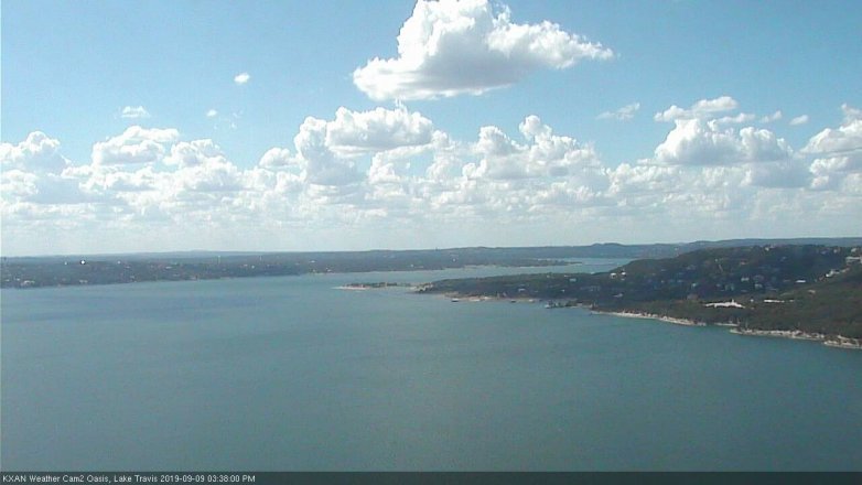 Lake Travis webcam, September 9, 2019 2:40 PM CT
