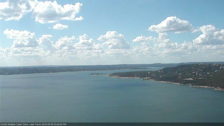 Lake Travis webcam, September 9, 2019 2:50 PM CT